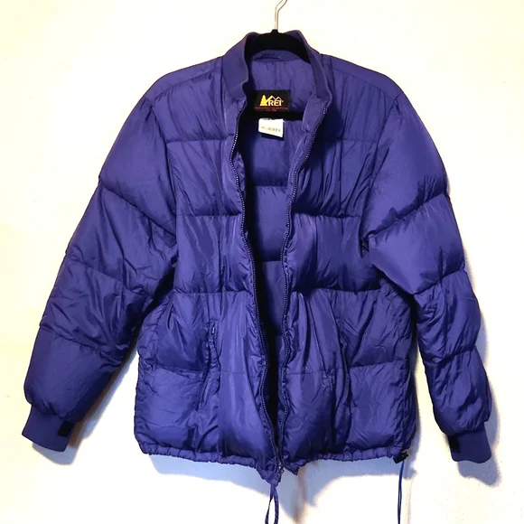 REI Vintage Goose Down Quilted Puffer Jacket Purple Size Large - Picture 10 of 13